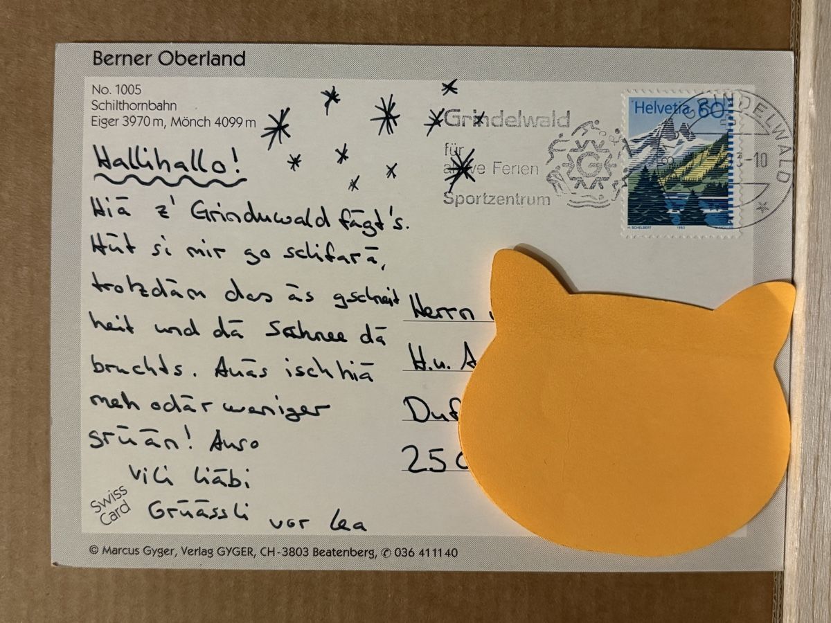 Cartoline postali: AK von Berner Oberland / Eiger Mönch / Schilthornbahn – Usato da Rümlang venduto da Kartenpost1 1