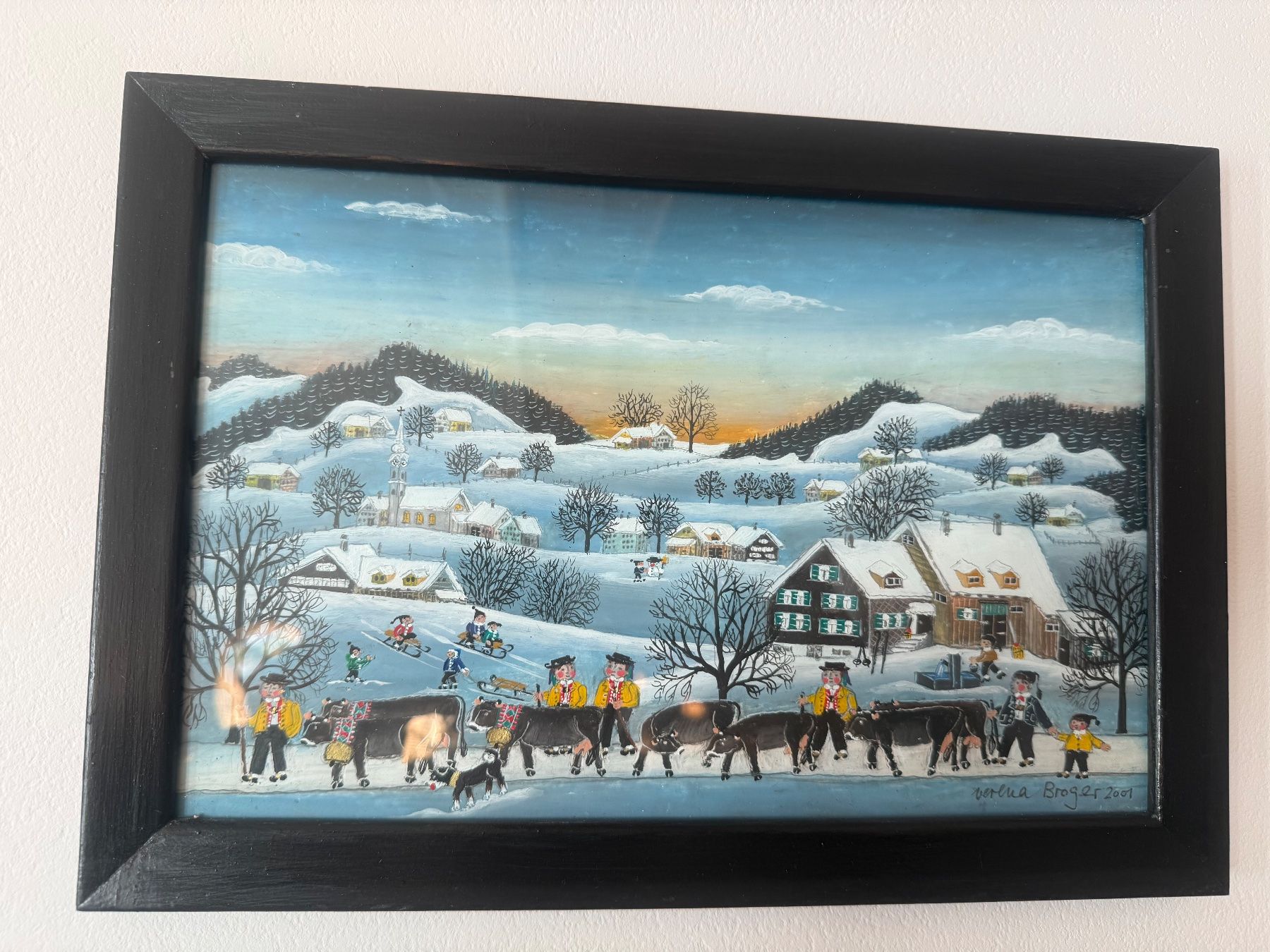 Dipinti: Winterbild von Verena Broger – Usato da Eichberg venduto da Peter0231