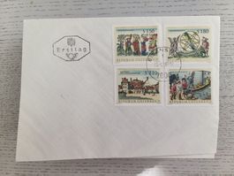 1966 FDC Österreichische Nationalbibliothek