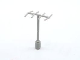 Lego Space Antenne Light Gray 3144