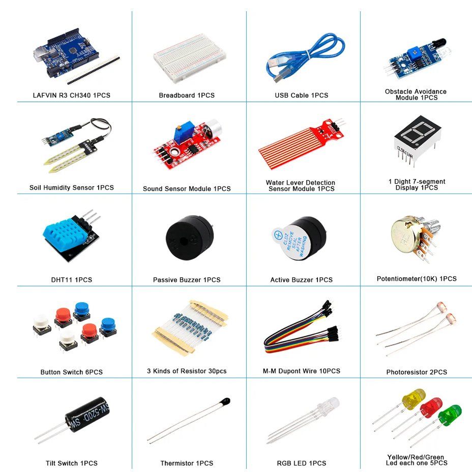 Arduino Elektronikbauteile: Basic Starter Kit für Arduino Uno Set R3 Kit – Neu und originalverpackt aus liestal von  3