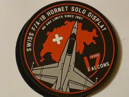 Luftwaffe Abzeichen Badge Solo Display  Fa-18 pvc Klett neu