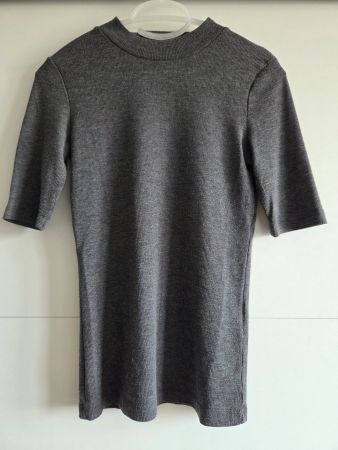 FOREVER21 T-shirt manches 3/4 gris foncé - Taille S