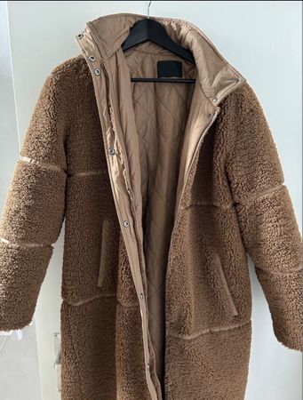 C&A Teddy Mantel Gr. S – Braun / Beige
