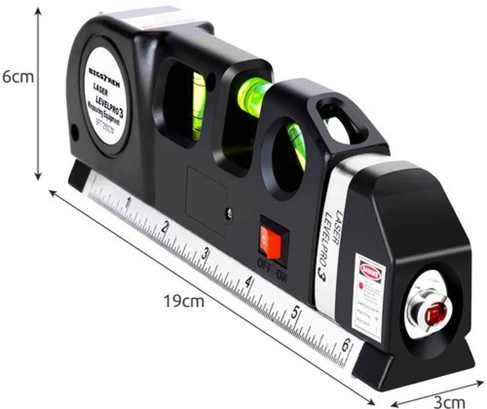 Misurare: Wasserwaage mit Laserstrahl /Vertikale- +Horizontale-Messung – Nuovo e nell'imballaggio originale da St. Gallen venduto da schnaeppchen-preise 2