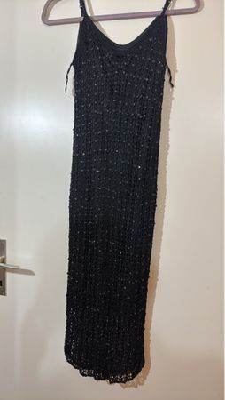 Schwarzes Glitzerkleid, neuwertig