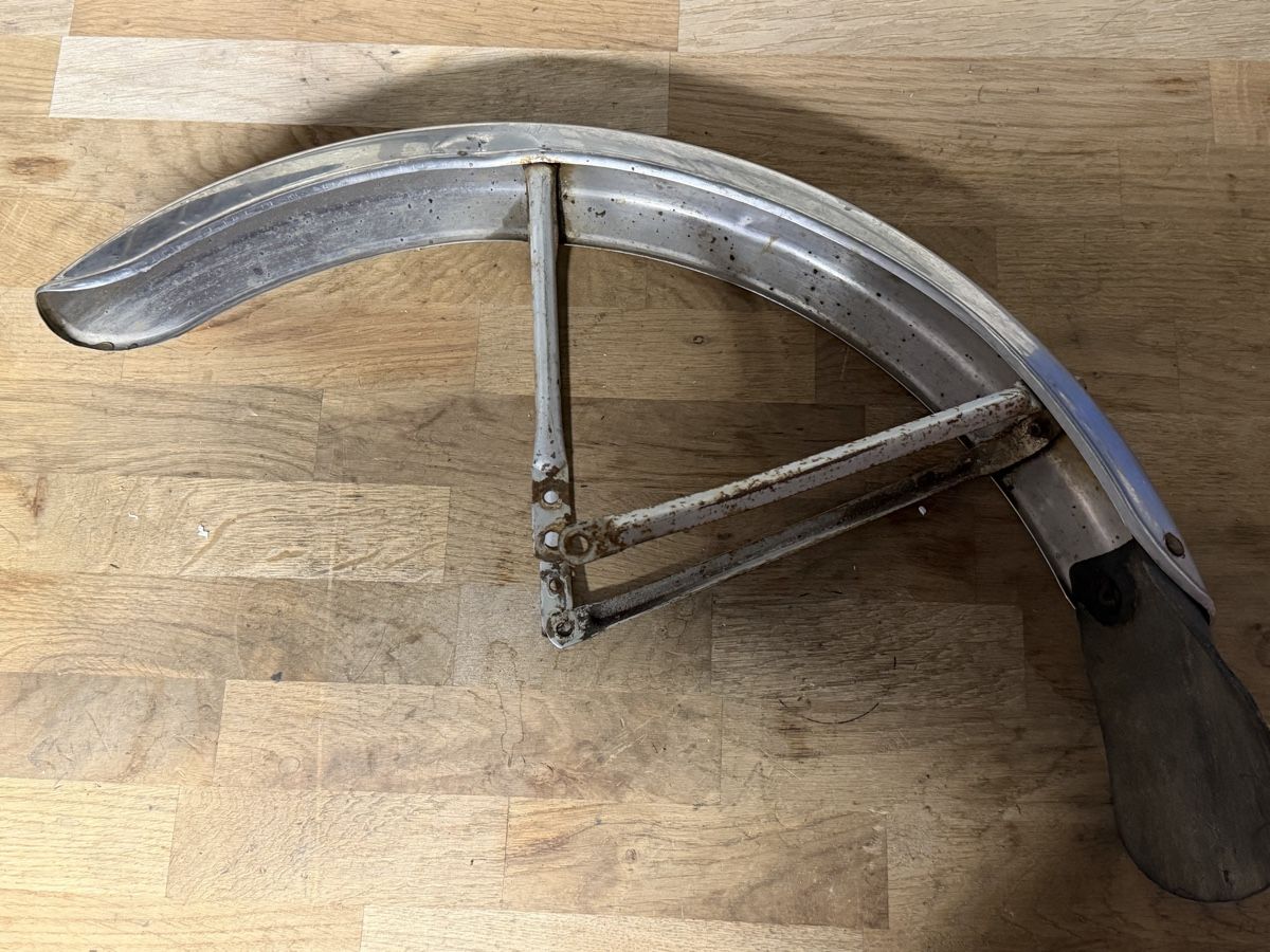 Sachs Parti ricambio per ciclomotori: Schutzblech Sachs Chrom mit Streben – Usato da Bolken venduto da si.x.las