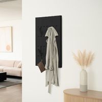 Garderobenpaneel Quast Schwarz - 55x4x105cm