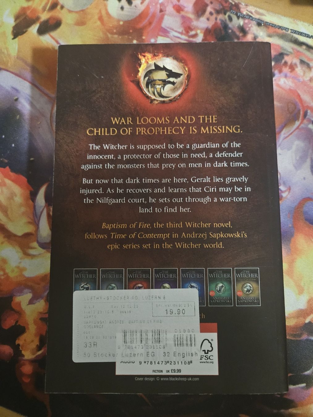 Libri: The Witcher - Feuertaufe, von Andrzej Sapkowski, Fantasy – Usato da Liestal venduto da CrystalCardToyShop 1