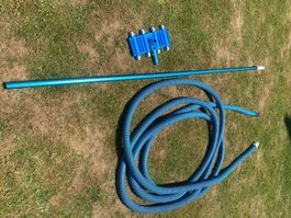 Poolreiniger Set Bodensauger Teleskopstange Schlauch