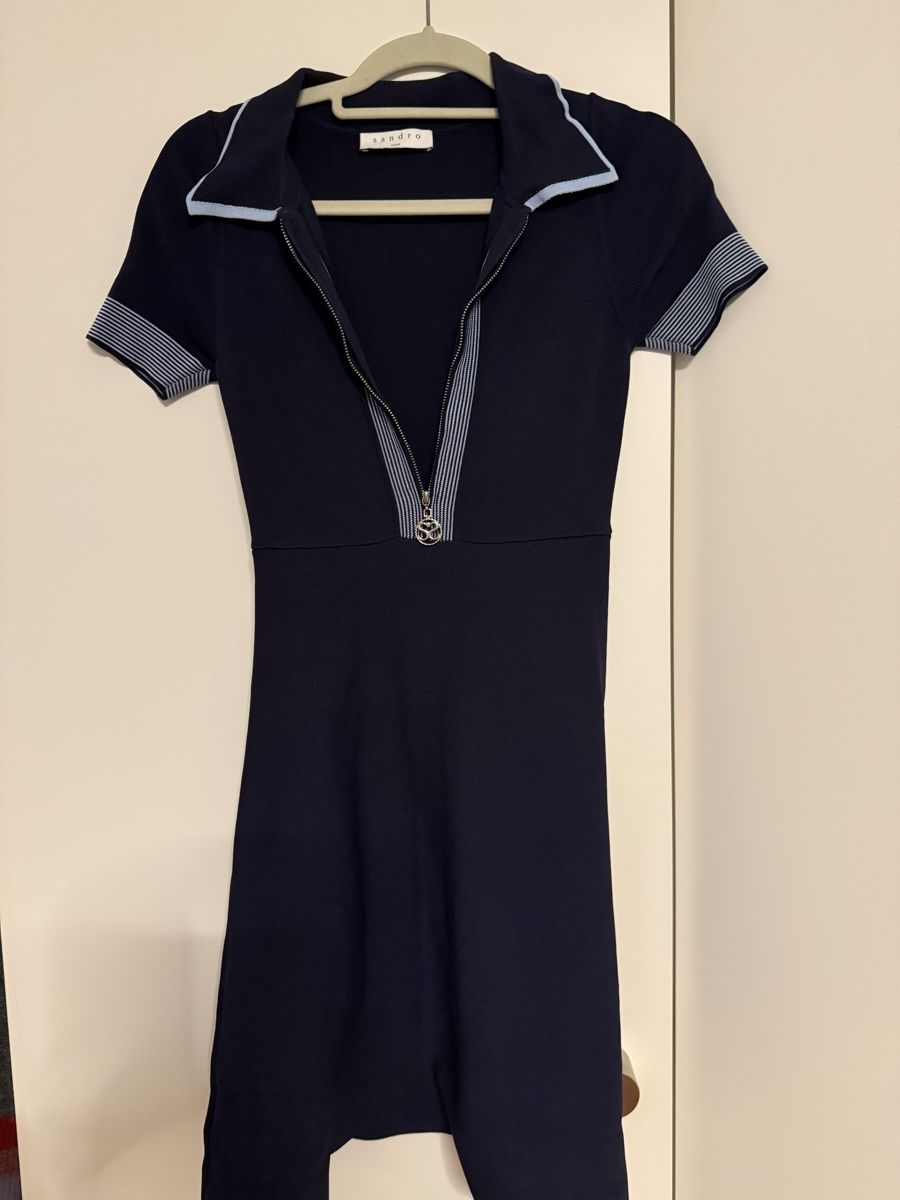 Sandro Robes: Sandro Kleid dunkelblau kurzarm Grösse 1 – D'occasion à Forch par kat_98t7 3