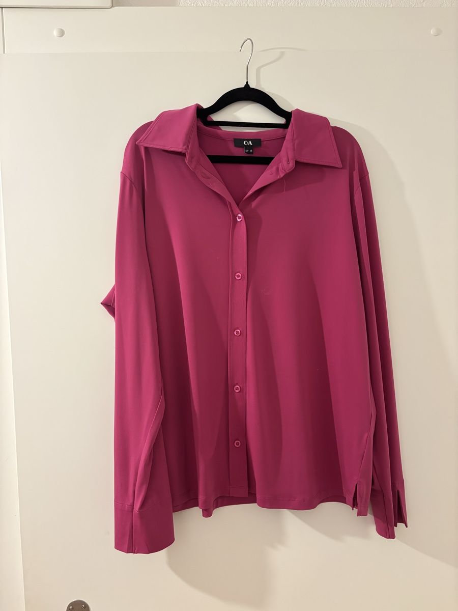 C&A Blusen: C&A chemise rose taille 48 – Gebraucht aus Prilly von hei_5q56