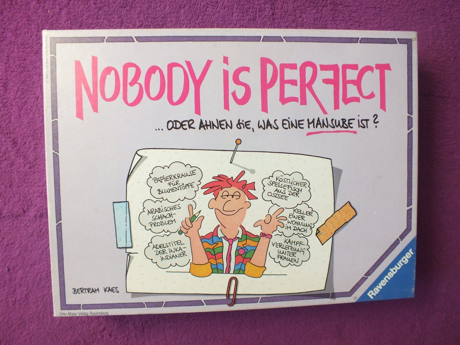 Ravensburger Spiele: Ravensburger Spiel  - Nobody ist perfekt – Gebraucht aus Müllheim Dorf von Seeeule01