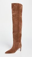 Paris Texas Stiletto Over The Knee 60mm Brown Suede Boots
