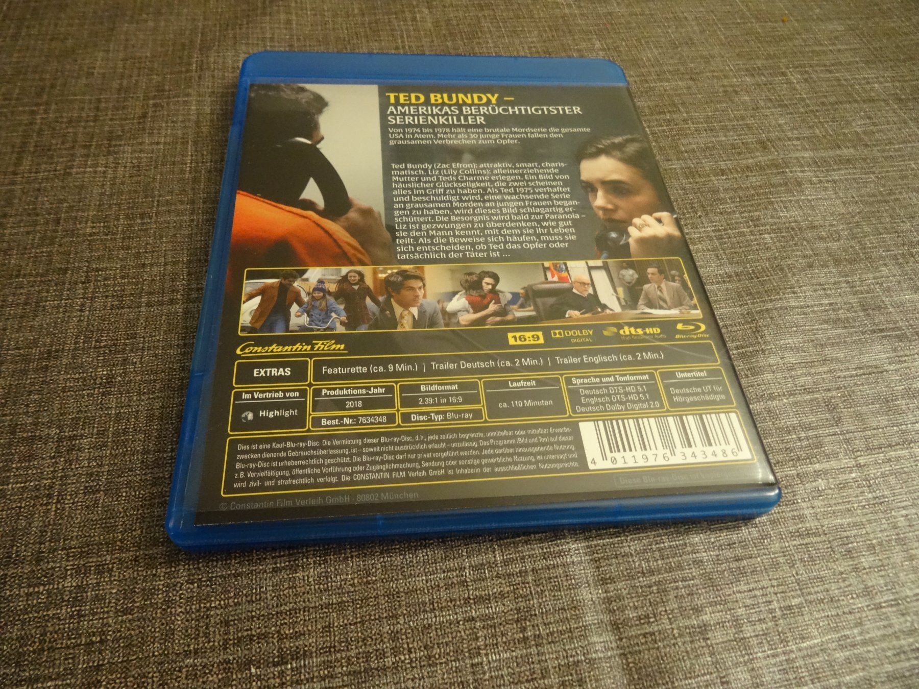 Alle DVDs: Blu-ray Film Extremely Wicked Shckingly Evil Vile – Gebraucht aus Olten von Disc-Verkauf 2