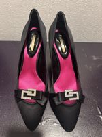 New Elegant Black Mario bologna Heels - Size 36 - Satin Bows