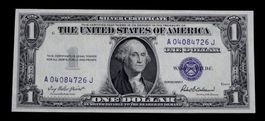 aUNC Silver Certificate - 1$ USA 1935 - A04084726J