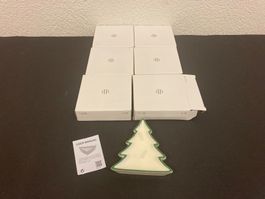 Kerzenschalen Tannenbaum 6 Stück in Geschenkbox