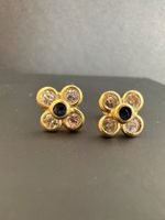 Gelbgold Ohrstecker mit Saphir 750, 18K