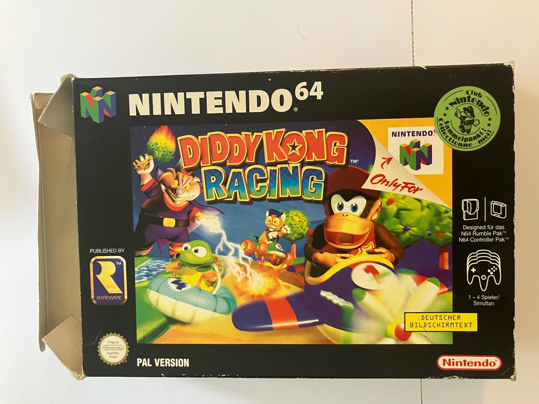 Nintendo Giochi: Diddy Kong Racing Nintendo 64 PAL Version Box – Usato da Balterswil venduto da Erbsli77