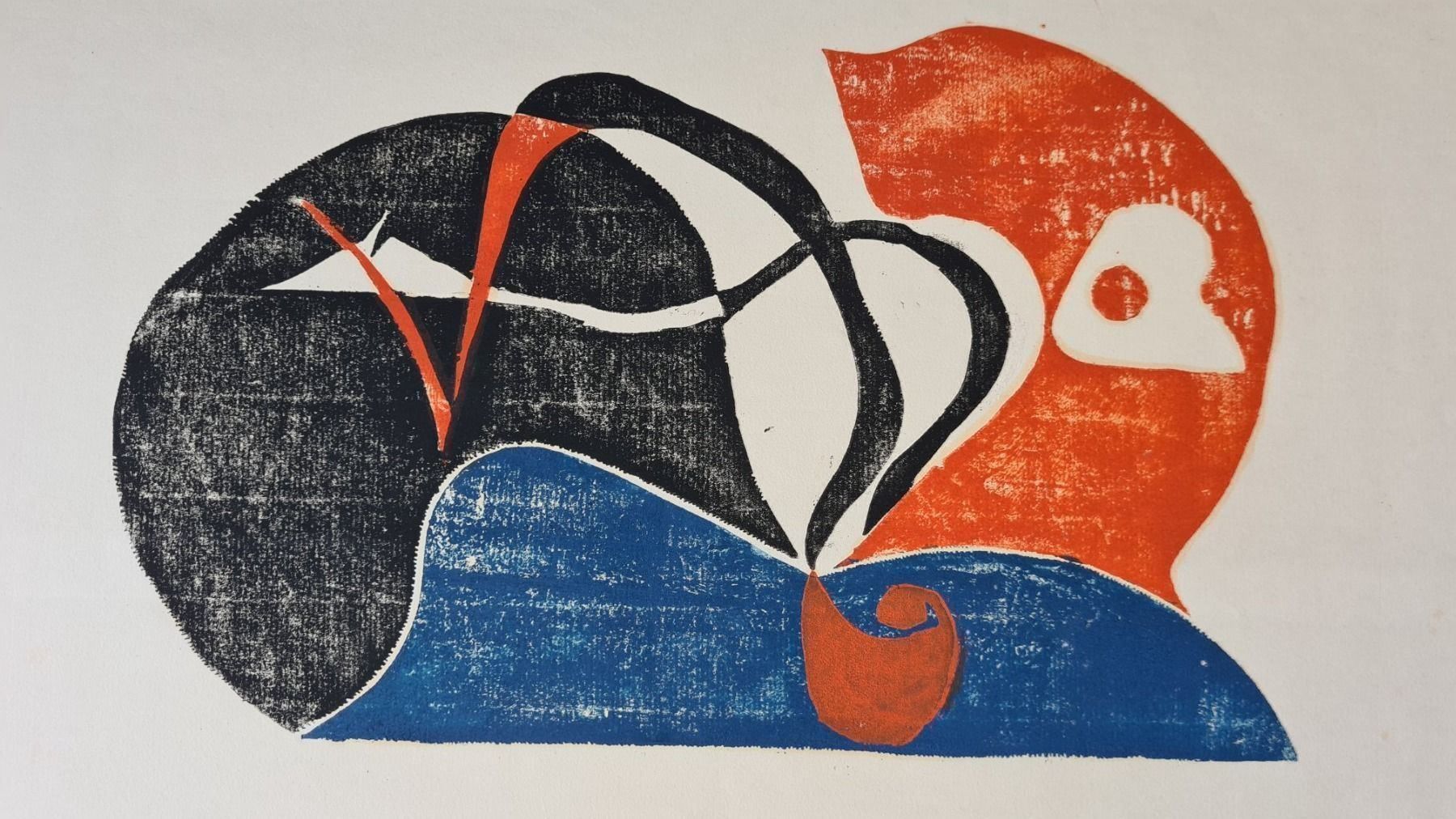 Xilografie: Oskar Dalvit Holzschnitt früh 1948 sign. – Usato da Emmenbrücke venduto da Kunstankaufverkauf9 3