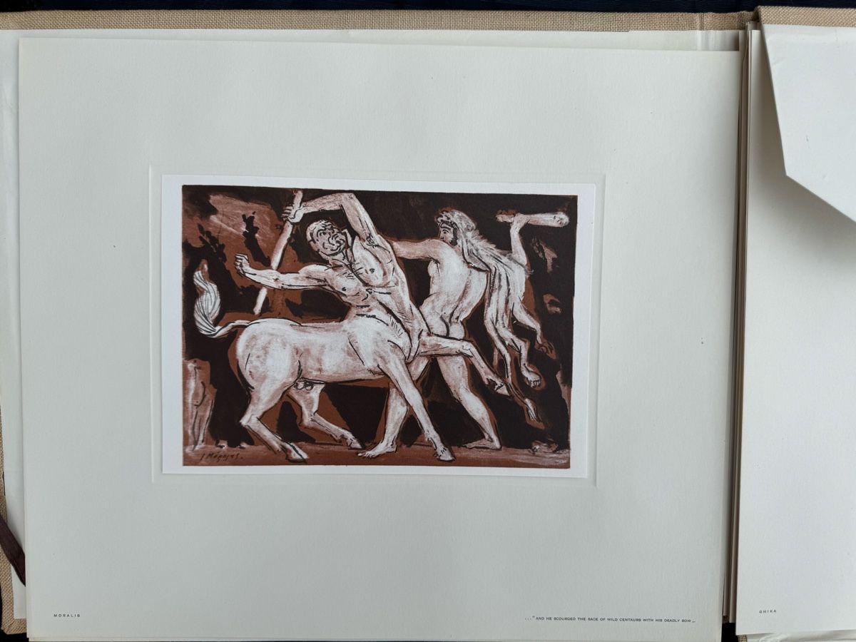 Ordner: Hercules Kunstmappe Griechenland 1957 mit Widmung – Gebraucht aus Zürich von Brockiwelt 4