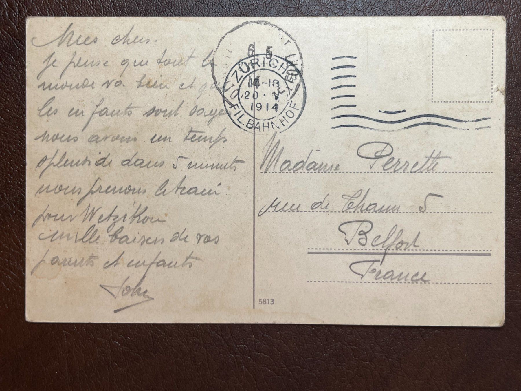 Cartoline postali: AK Zürich 1914 – Usato da Steg VS venduto da _vinci_ 1
