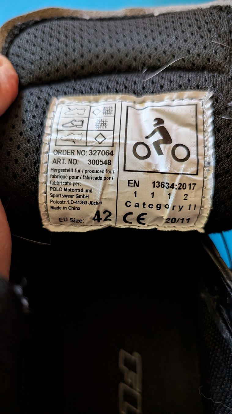 FLM Scarpe da uomo: FLM Motorradstiefel Gr. 42 – Usato da Gsteigwiler venduto da Thor86 1