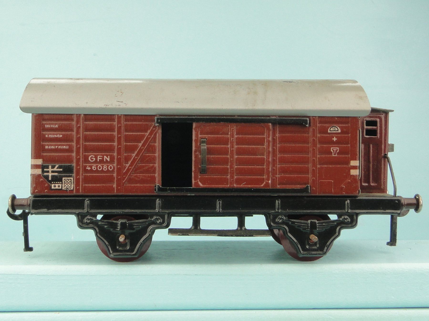 Fleischmann Modellini di ferrovie: Fleischmann Spur 0, GFM Güterwagen, Blech – Usato da Bülach venduto da cann11 4