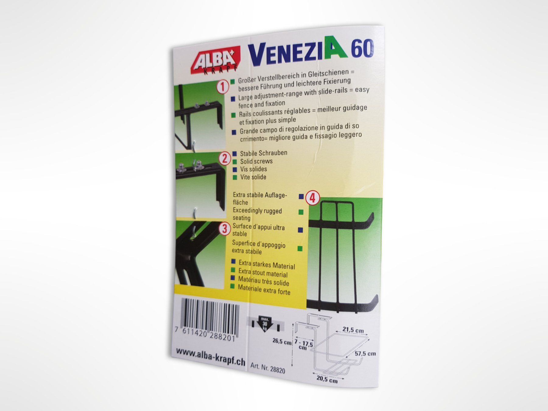 Ferramenta: ALBA KRAPF Blumenkastenhalter – Nuovo (secondo la descrizione) da Suhr venduto da Restwert_Suhr 7