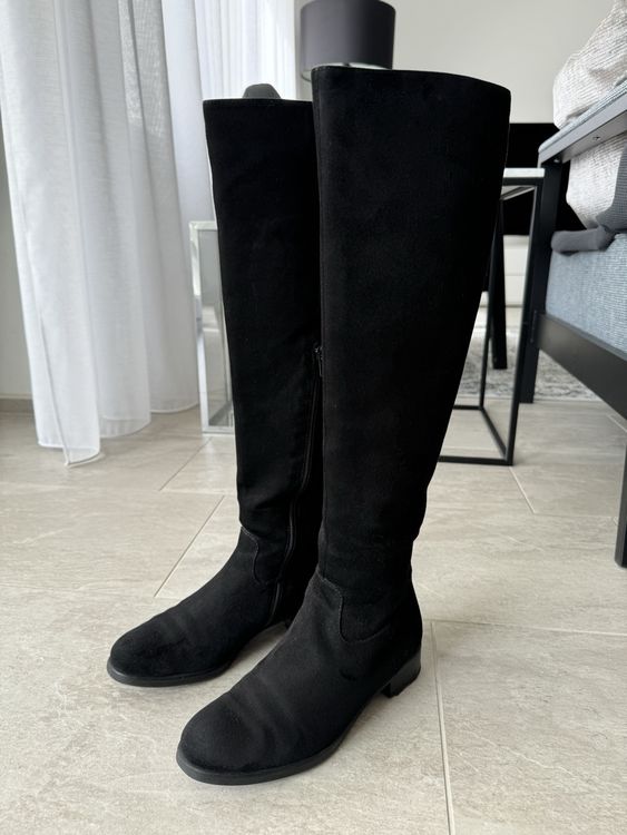 Luxus Schwarze Stiefel Wildleder Bilder