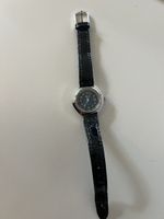Styllux Damenuhr Automatic Vintage, Lederarmband schwarz