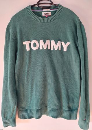 Tommy Jeans Sweater Green Size XS Regular Fit