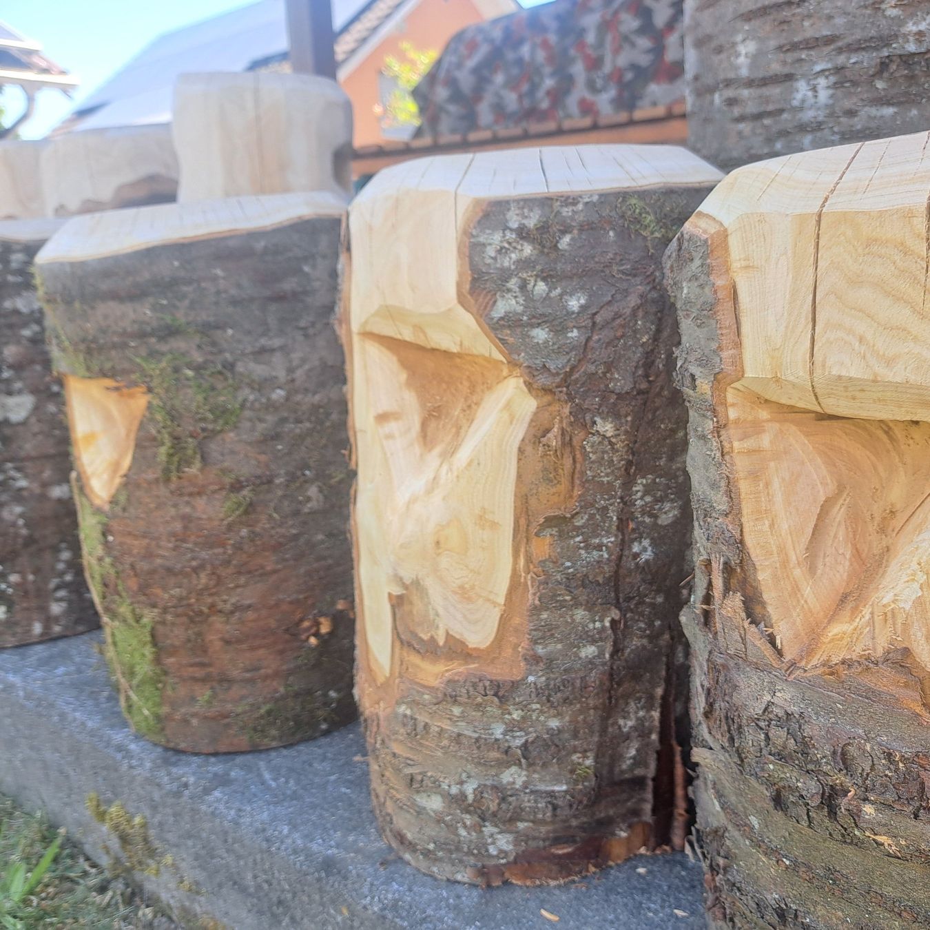 Tabourets: rundholz hocker kirschbaum – Neuf (Voir description) à Benzenschwil par 007tinu 3