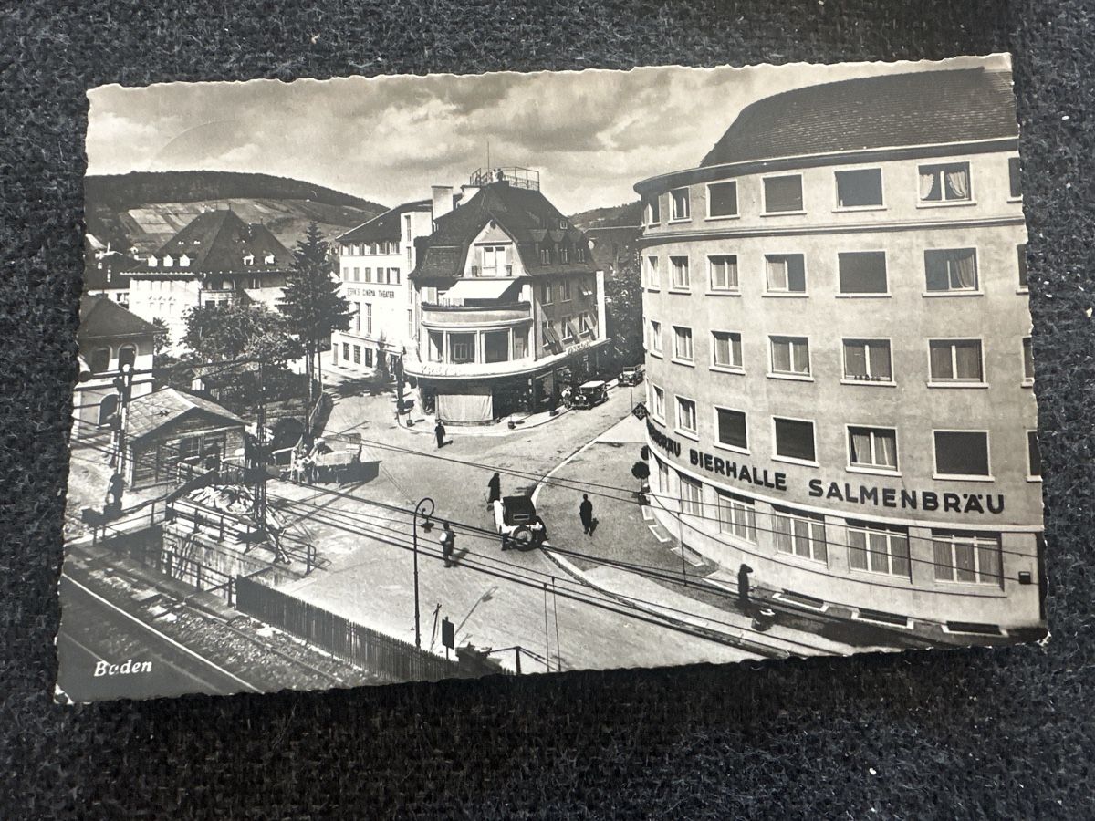 Cartoline postali: Baden 1940 Bierhalle Sterk  – Usato da Wettingen venduto da Phibras
