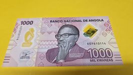 Angola 1000 Kwanza Banknote, unzirkuliert, Top 2023