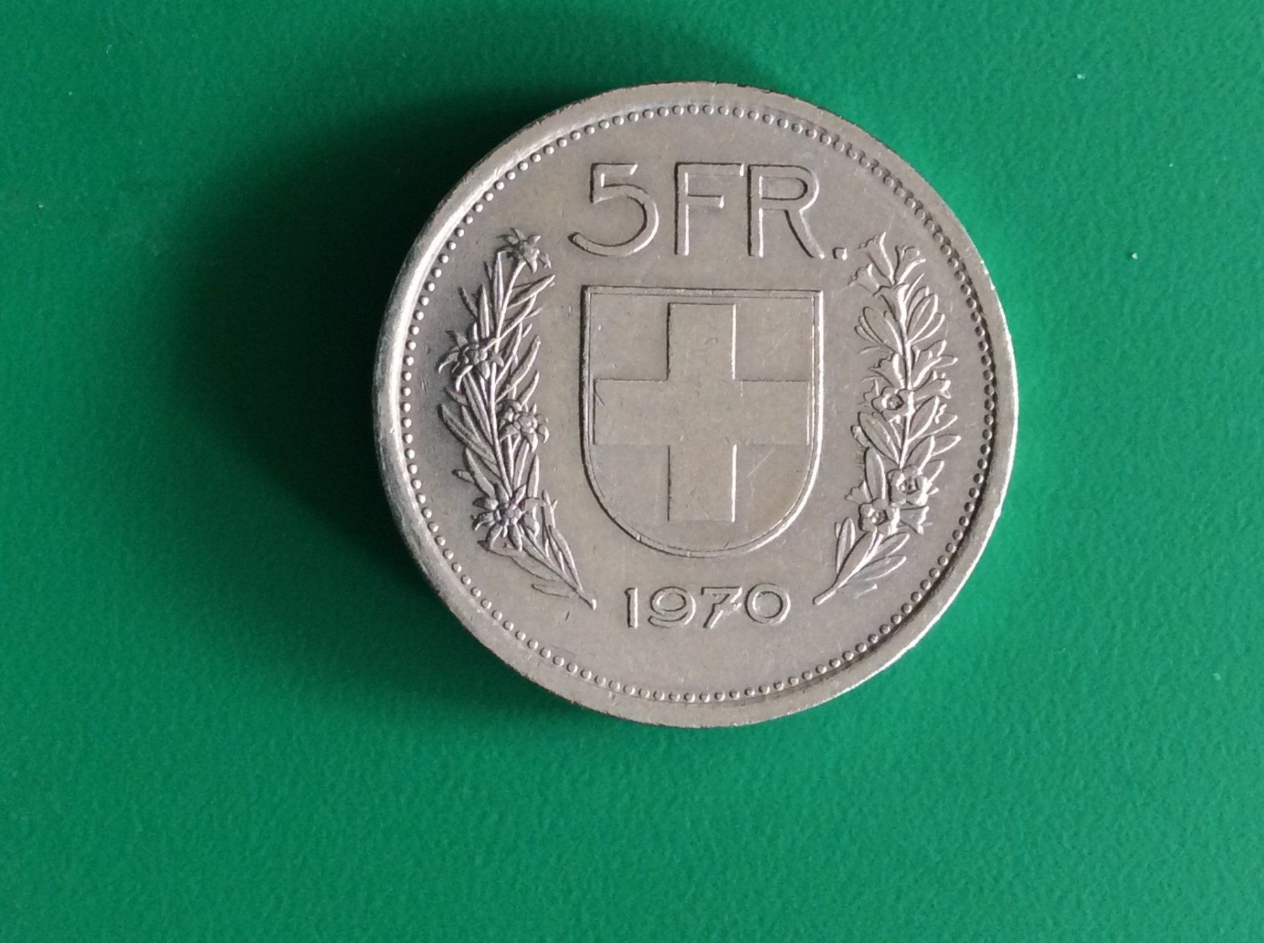 Alle Münzen: 5 francs  1970  Jolie – Gebraucht aus Genève von pie_fh2d