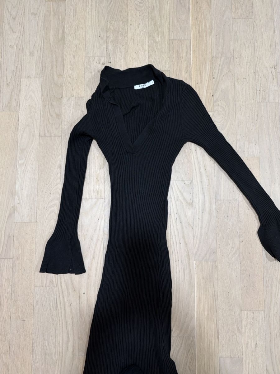 Vestiti: NA-KD Rippstrickshirt schwarz, Grösse S – Usato da Effretikon venduto da MaisonNade 4