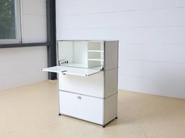 USM Haller Sekretär | Reinweiss 1x3 | Neuwertig