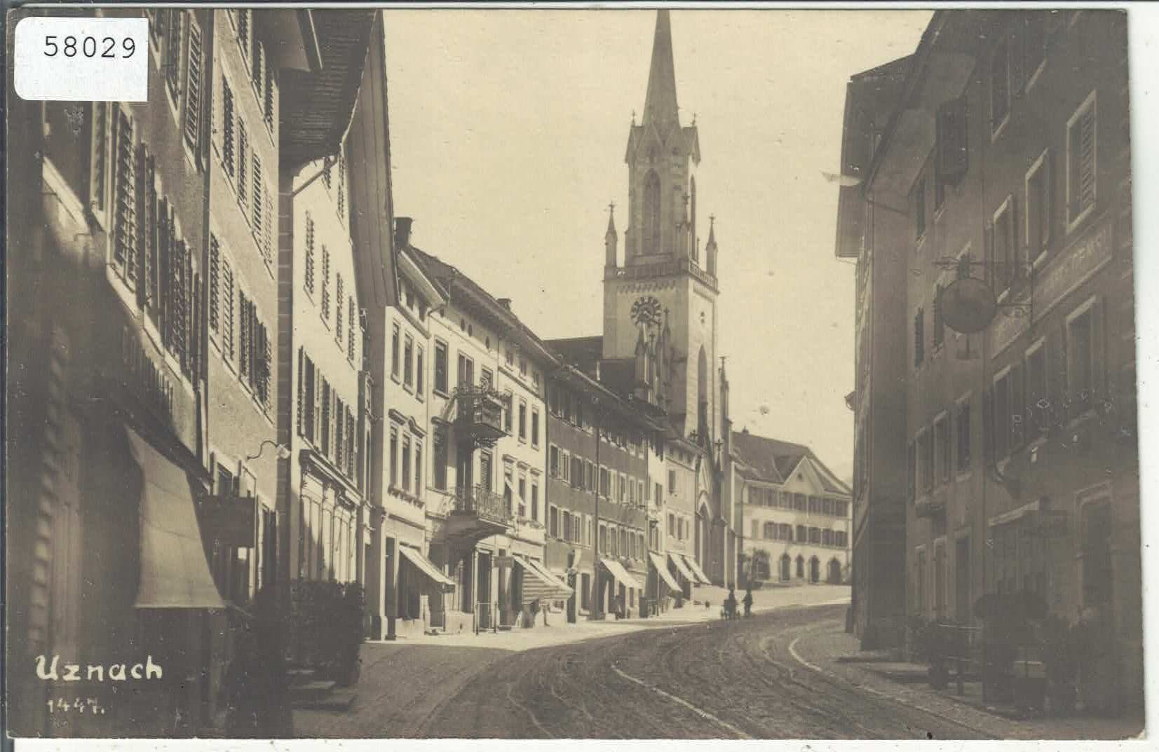 Cartoline postali: Uznach - Dorfpartie – Usato da Ettingen venduto da Kartenplanet