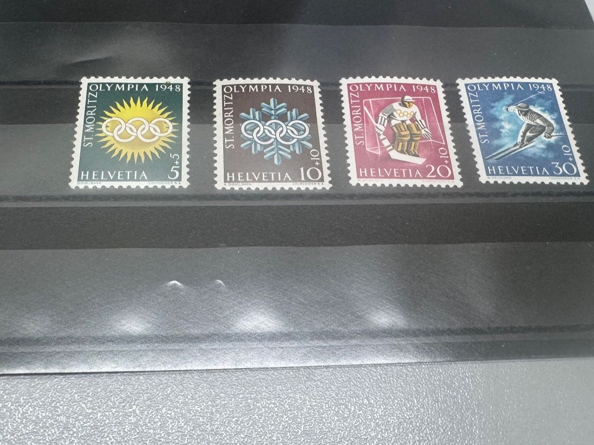 Tutti i francobolli: Satz "OLYMPIA 1948”, St.Moritz, postfrisch** – Nuovo (secondo la descrizione) da Bassersdorf venduto da Emilio0