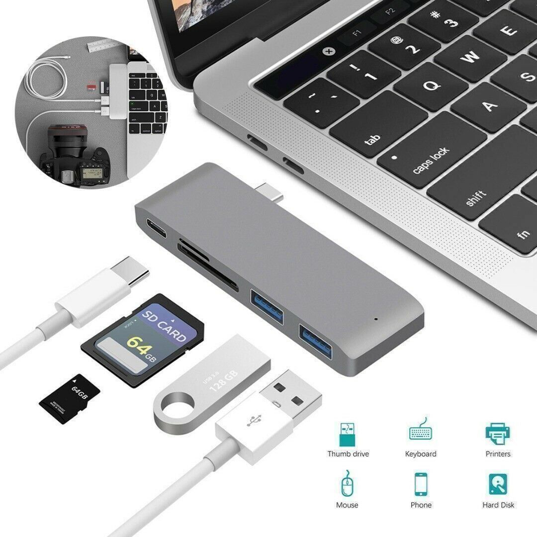 Unità & Adattatore: 5in1 Type-C Hub USB 3.0 Adapter MacBook – Nuovo (secondo la descrizione) da Kirchdorf AG venduto da Apost008 2