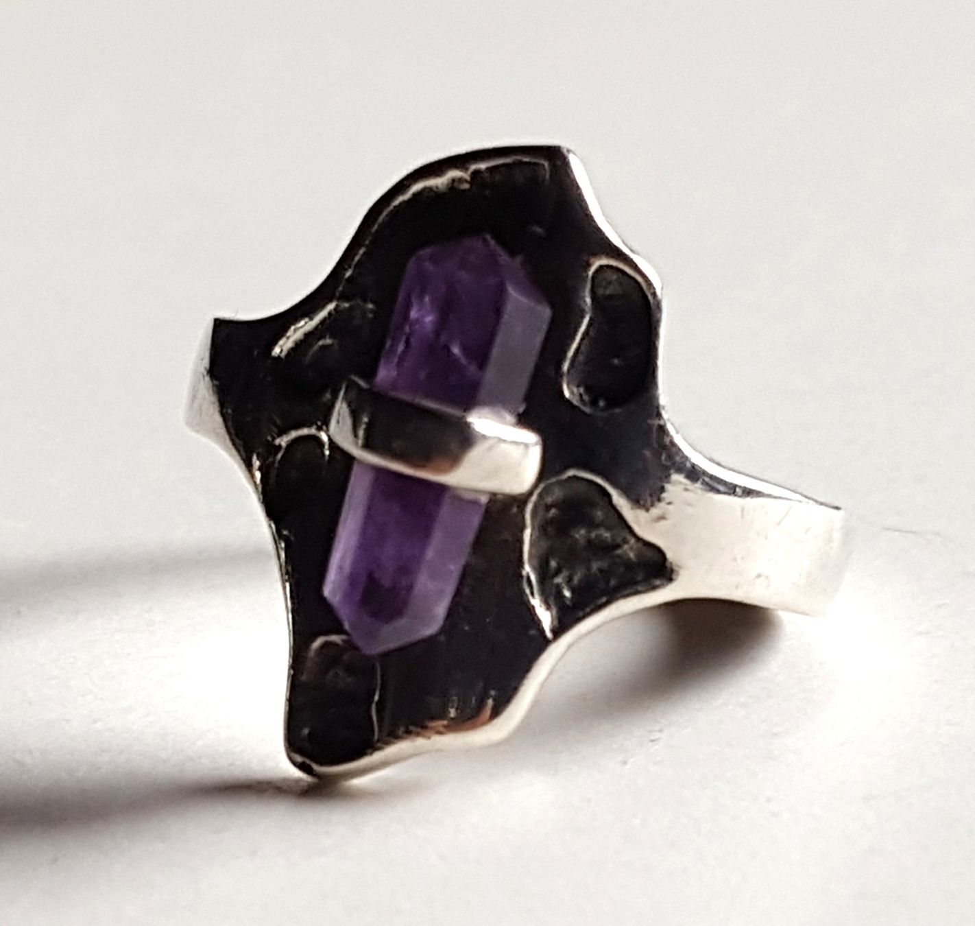 Anelli: Amethyst Ring modernes Design Ringgrösse 54 – Usato da Unterseen venduto da bongmarley 6