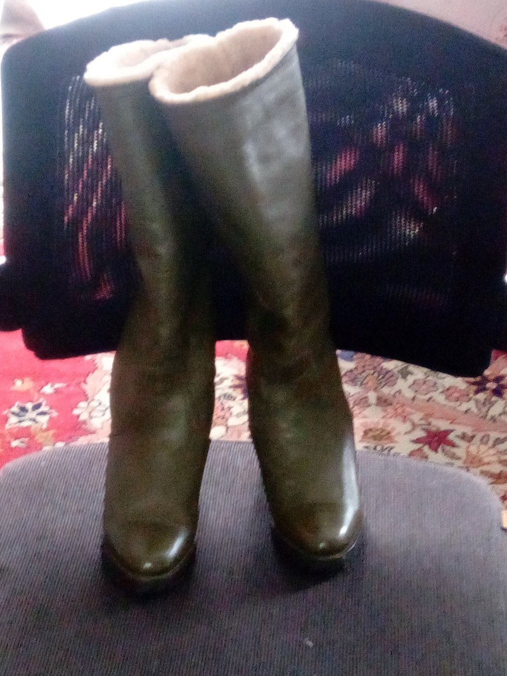Scarpe da donna: Schöne, hochwertige Lammnappalederstiefel mit Lammfellfutter – Nuovo (secondo la descrizione) da Zürich venduto da Mitzi6 1