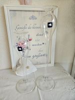 2 Kerzenständer von Leonardo Glas 28 + 36 cm