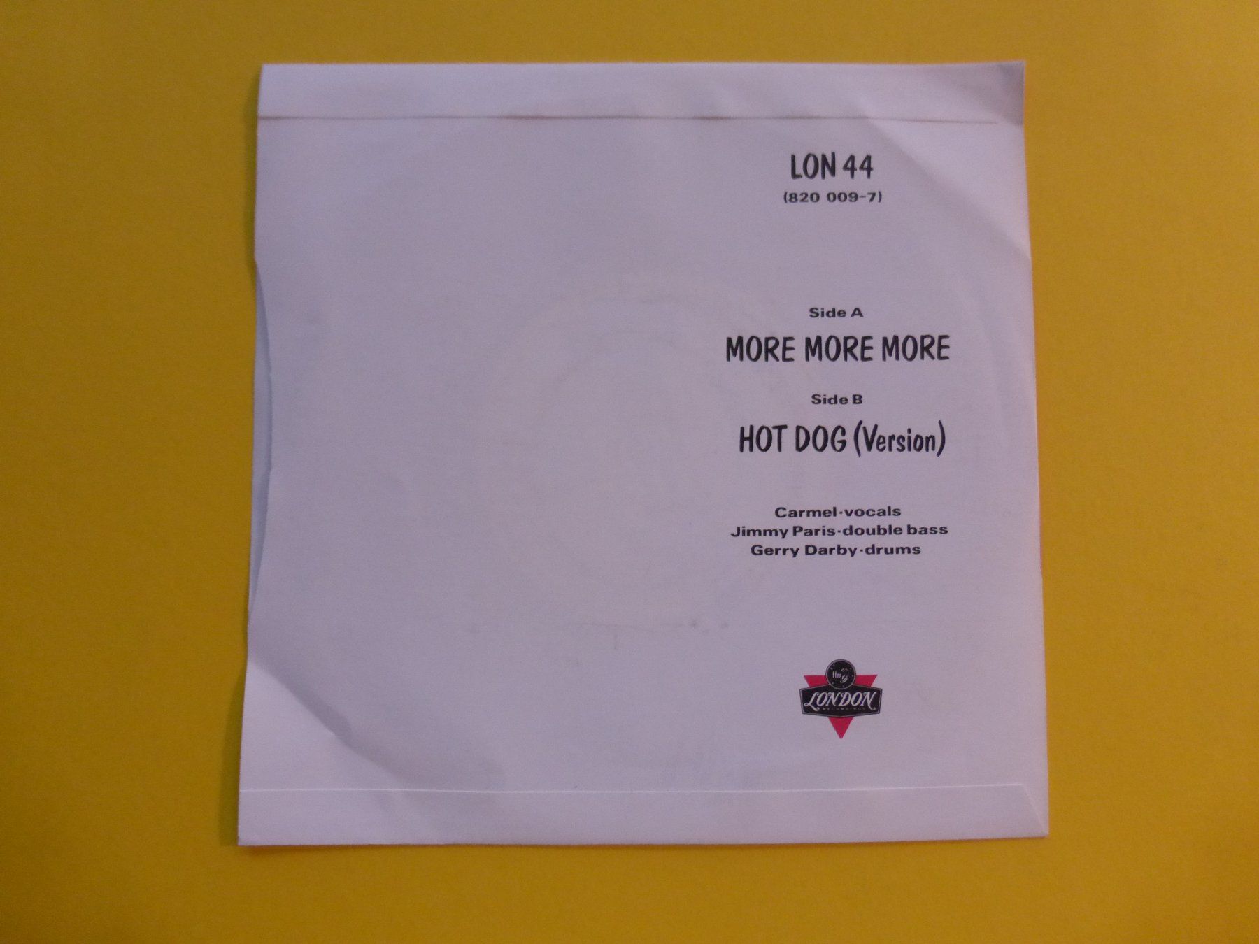 Dischi in vinile: Carmel – More More More – Usato da Zürich venduto da Swiss57 1