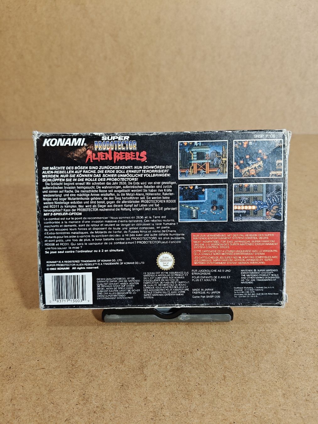 Nintendo Giochi: Super Probotector Alien Rebels SNES Spiel mit OVP – Usato da Luzern venduto da MWi_9xw5 1
