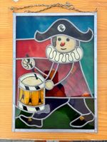 Basler Fasnacht Wappenscheibe mit Trommler