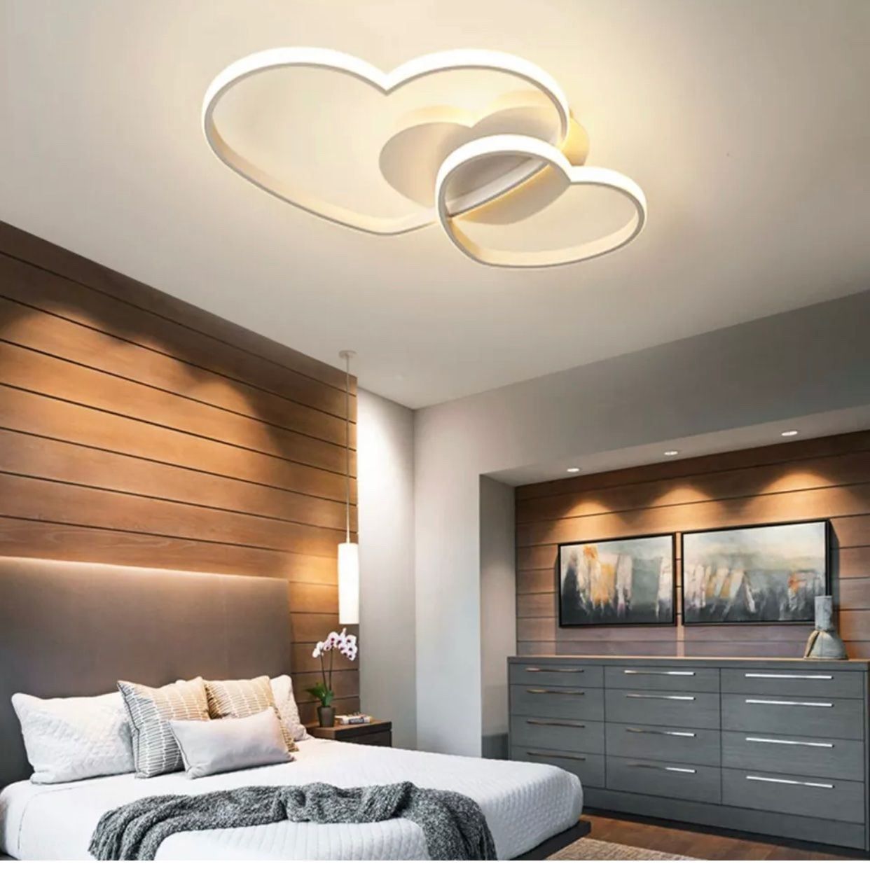 Lampadari & plafoniere: LED Deckenlampe Deckenleuchte Dimmbar He – Nuovo e nell'imballaggio originale da Amriswil venduto da JaJa-Express 5