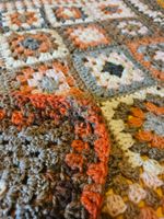 Plaid / couverture granny squares fait main multicolore – 170 x 170 cm - Linge de maison
